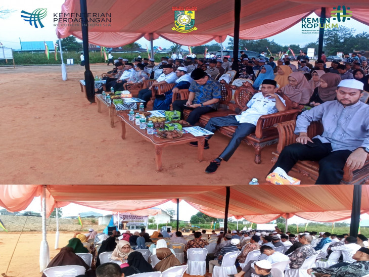 Kadis Perdagkop & UMK mewakili Pj.Bupati pada Peletakan Batu Pertama Masjid AL-AKBAR di Koto Mesjid