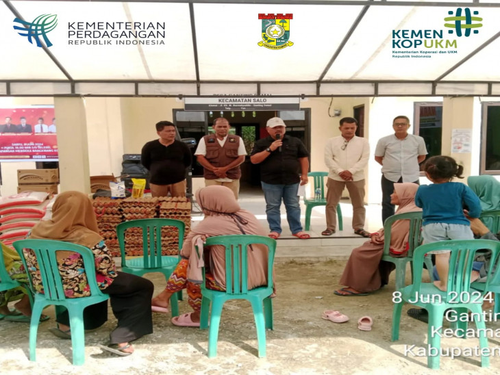 Terkait Inflasi Daerah, Disperdagkop dan UMK Kab. Kampar kembali menggelar Operasi Pasar