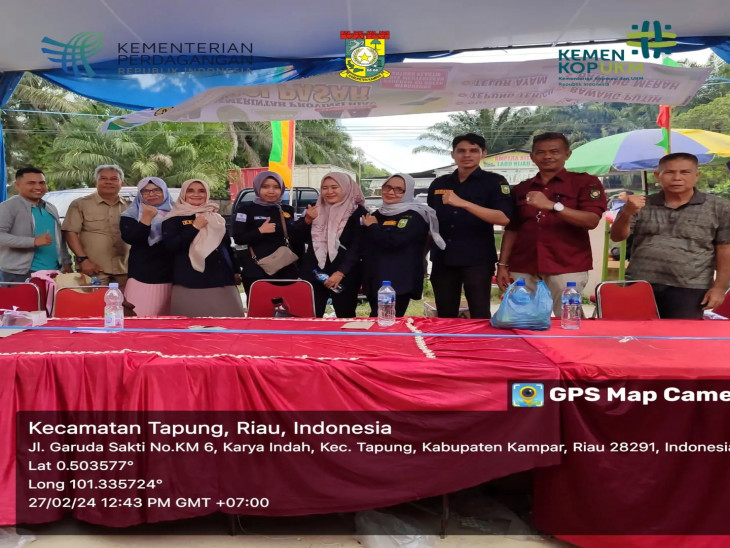 Disperdagkop & UMK Kab.Kampar dan Disperindagkop dan UMKM Prov.Riau melaksanakan Operasi pasar