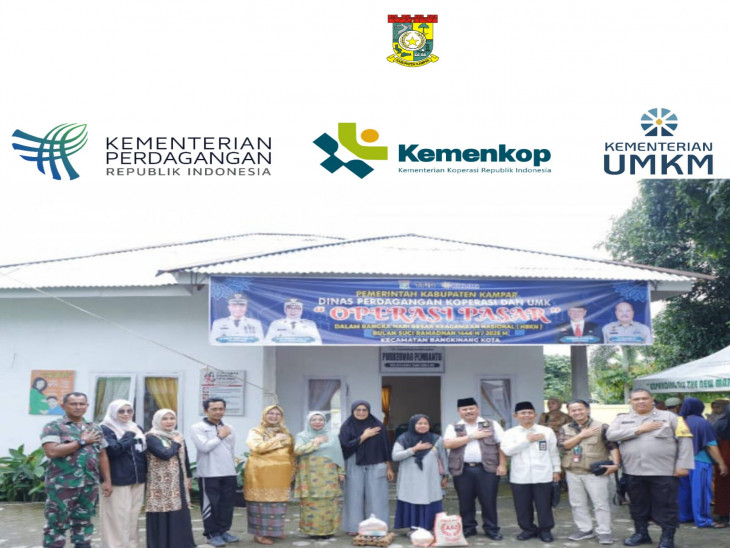 Wakil Bupati Kampar membuka Operasi Pasar Menjelang Hari Raya Idul Fitri 1446 H