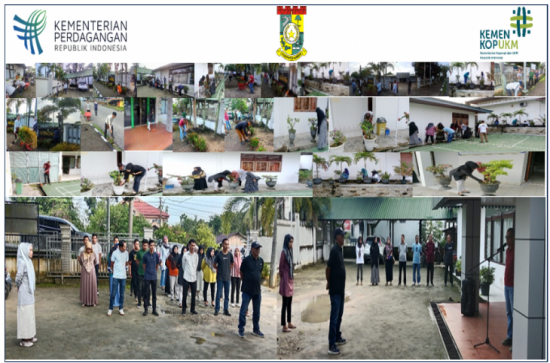 Kegiatan Gotong Royong Dinas Perdagangan, Koperasi dan UMK Kab. Kampar